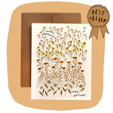 RANI BAN CO - ALWAYS GROWING Birthday Greeting Card | The Green Goose ...