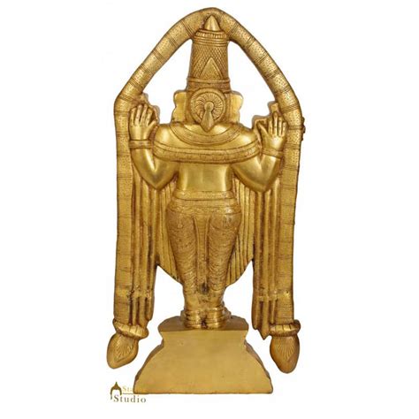 Brass South Indian God Tirupati Balaji Statue Religious For Home Decor ...