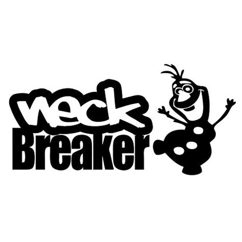 KaaHego Neckbreaker Windows, Sides, Hood, Bumper Car Sticker for All ...