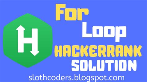 For Loop in C Problem Solution HackerRank 的图像结果
