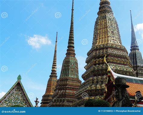 Wat Phra Chetuphon Vimon Mangala Wat Pho, Bangkok Stock Image - Image ...