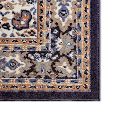 Home Dynamix Premium Sakarya 9 X 12 (ft) Navy Blue Indoor Medallion ...