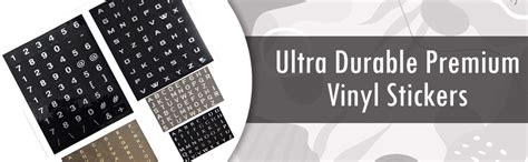 ADD GEAR Alphabets&Numbers Name-Initial Vinyl Self-Adhesive Stickers ...