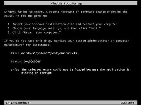 Windows System32 Winload.efi Error 的图像结果