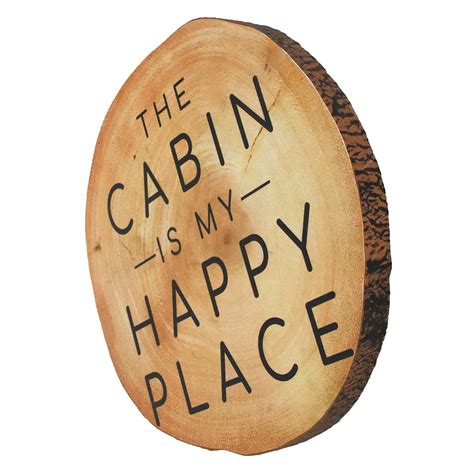 Lake & Lodge Slice Wall Art, 10"