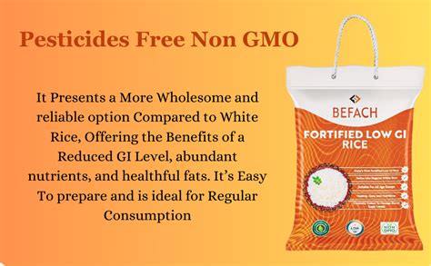 Befach Fortified Low GI Rice | Certified by National Institute of ...
