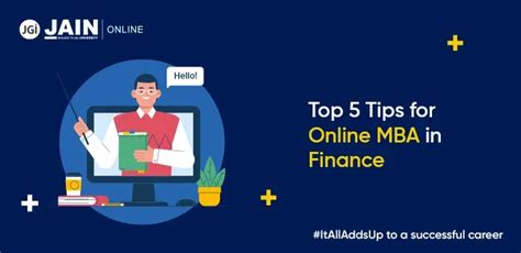 Top 5 Tips for Online MBA in Finance | JAIN Online