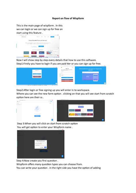 Report on flow of Wispform-social media automating platform which helps ...