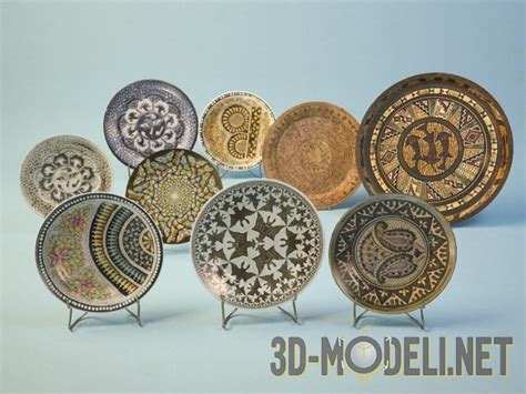 3D модель – Декоративные тарелки