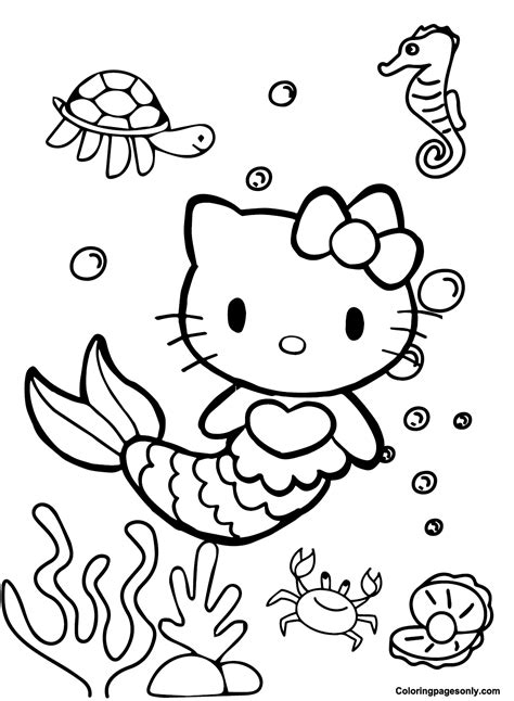 Hello Kitty Coloring Pages Free Printable - prntbl.ieolayaherrera.edu.co