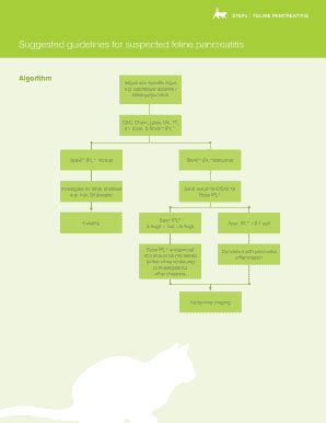 Fillable Online Suggested guidelines for suspected feline pancreatitis ...
