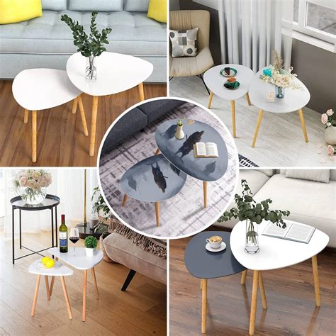 Buy Nesting Coffee End Table Set of 2 Vikings Stand Axes Spears Shields ...