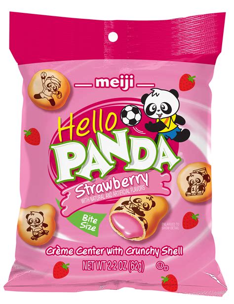 Meiji Hello Panda, Strawberry 2.2oz Bag - Grandpa Joe's Candy Shop