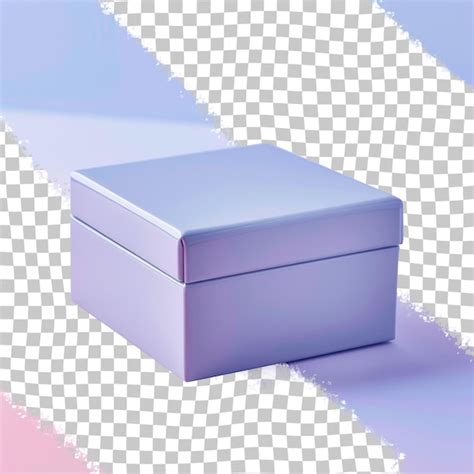 A box with a purple box on the bottom is shown | Premium AI-generated PSD