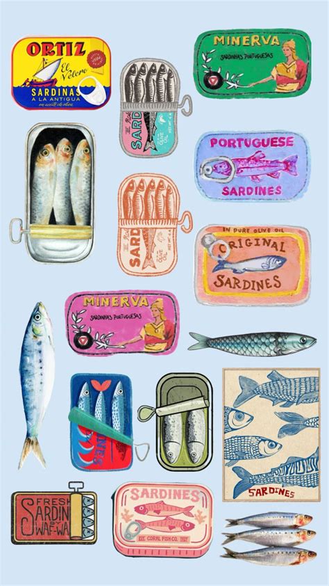 Sardines | Art prompts, Pottery painting, Cute art