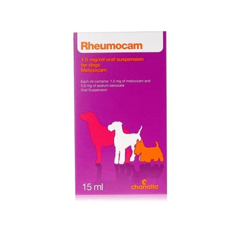 Chanelle Rheumocam 1 5mg Ml Oral Suspension For Dogs 15ml | Desertcart ...