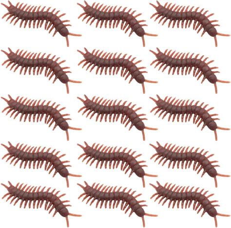 Buy NUOBESTY 100pcs Fake Centipede Plastic Centipedes Realistic Bugs ...
