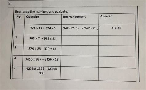 .Rearrange the numbers and evaluate: pls send fast as you can - Brainly.in