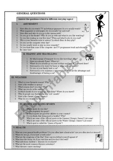 General Question Worksheet 的图像结果