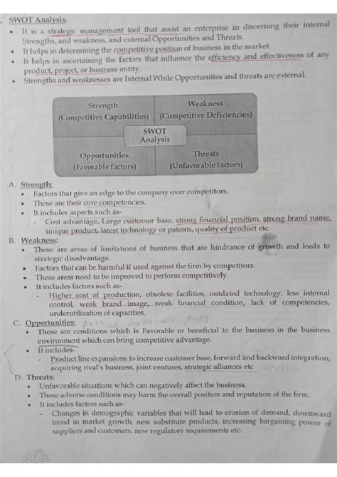 SWOT Analysis - International Business - Studocu