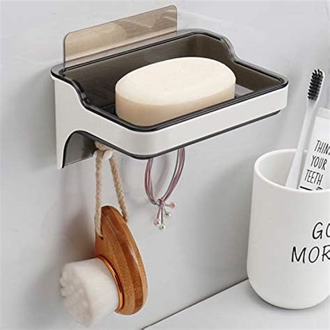 HOKIPO Magic Sticker Series Plastic Self Adhesive Soap Holder Stand ...