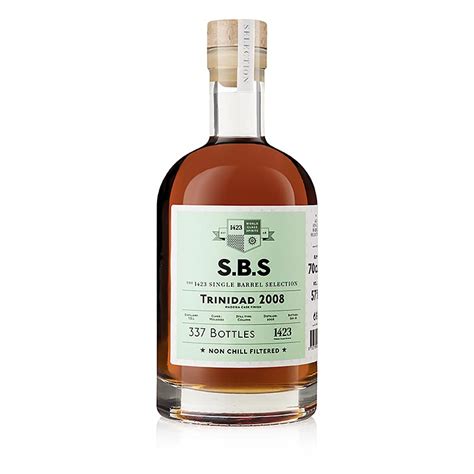 SBS Trinidad Rum 2008 TDL, 10 tahun, Madeira Cask Finish, 57% vol ...