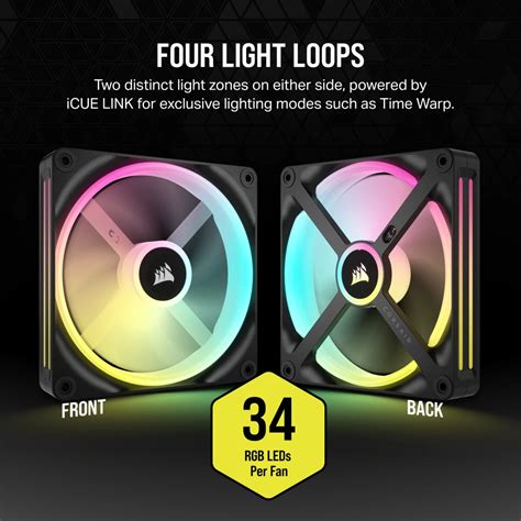 Buy Shop Corsair iCUE Link QX140 RGB Cabinet Fan Black (Dual Pack) at ...