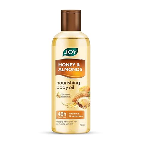Buy Joy Honey & Almonds Body Oil – After-Bath Daily-Use Badam Massage ...
