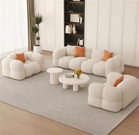 LEGACY OF COMFORT Ryan 3+1+1 Set Sofa Living Room Sets Cloud Shape