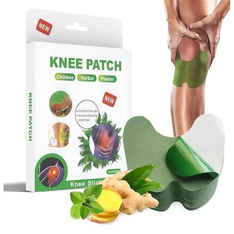 Buy ShubhDivy Knee Pain Relief Patches – Herbal Wormwood & Ginger ...
