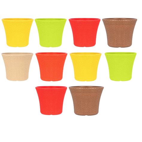 Appeasy Plastic Helix Unbreakable Planter Pots/Flower Pots for Windows ...