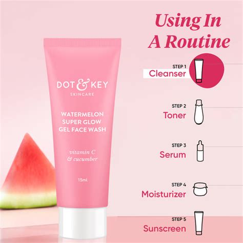Dot & Key Watermelon SuperGlow Facial Gel Cleanser (15ml) – TryMeFirst