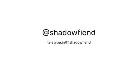 @shadowfiend — Teletype