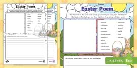Poppies Poem Writing Template (teacher made) - Twinkl