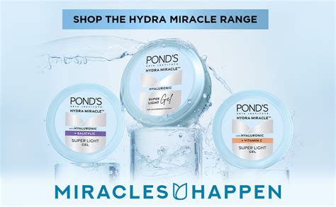 Ponds Hydra Miracle Super Light Gel with Hyaluronic Acid & Salicylic ...