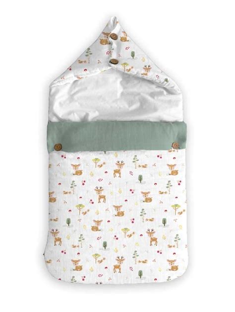 haus & kinder 3 in 1 Baby Sleeping Bag & Carry Nest | Cotton Bedding ...