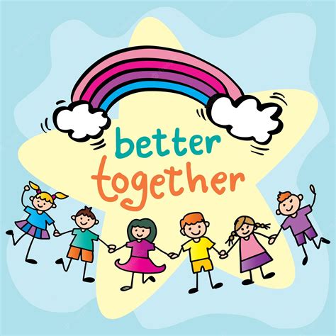 Better together logotype design made of puzzle vector colorful #3795813