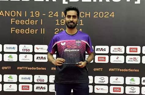 साथियान ने रचा इतिहास, WTT फीडर खिताब जीतने वाले पहले भारतीय बने ...