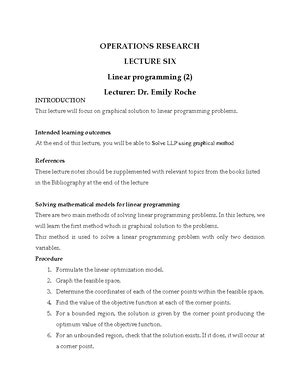 Transportation AND Assignment Problems - OPERATIONS RESEARCH (UE18IE301 ...