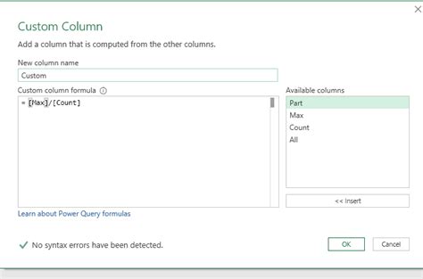 Image result for Power Query Add Column in Nested Table