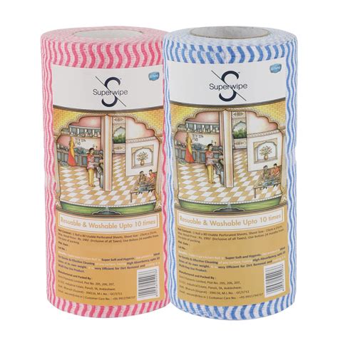 Superwipe Non Woven Kitchen Tissue Reusable, Washable and Absorbent ...