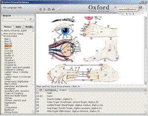 English Spanish Oxford-Duden multimedia Picture dictionary software for Windows - LingvoSoft