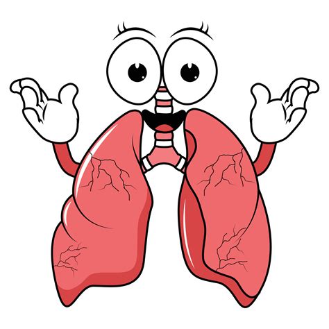 cute human lungs cartoon graphic 16268795 Vector Art at Vecteezy