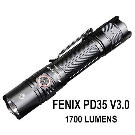 Fenix PD35 V3.0 EDC Flashlight Rechargeable | 1700 Lumens | Knifeworks