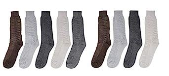 Zacharias Men's Cotton Striped Calf Length Socks Pack of 9 Pair HERO ...