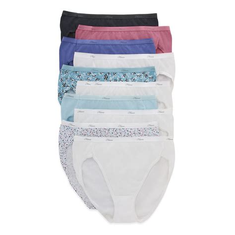 Hanes Women's Hi Panties Pack, Moisture-Wicking High-Cut Brief ...