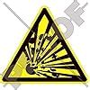 Buy EXPLOSIVE Warning Safety Sign Explosion Danger 4 (100mm) Vinyl ...