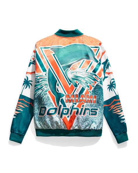 Miami Dolphins Fanimation Satin Jacket – Chalk Line Apparel
