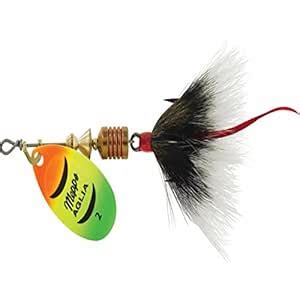 Buy Mepps Aglia Dressed Treble Fishing Lure, 1/6-Ounce, Hot Fire Tiger ...