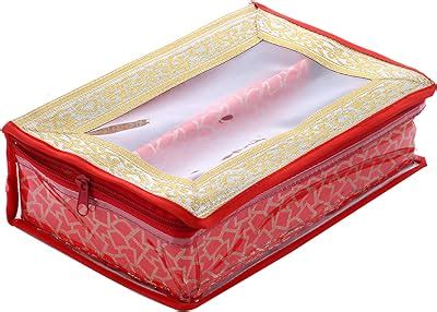Kuber Industries Polka Dots Design Brocade Hardboard One Rod Bangle Box ...